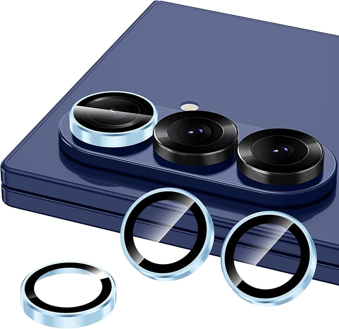 for Samsung Galaxy Z Fold 7 Camera Lens Protector, Individual Metal Ring - Image 2