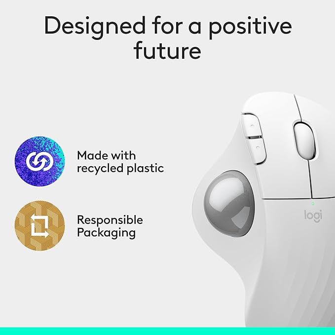 Logitech Ergo M575S Wireless Trackball Mouse, Wireless Ergonomic Mouse - Image 9