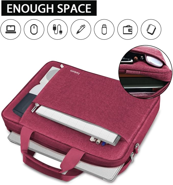 Ferkurn Laptop Bag Case for Women Men Computer Bag Compatible - Image 2