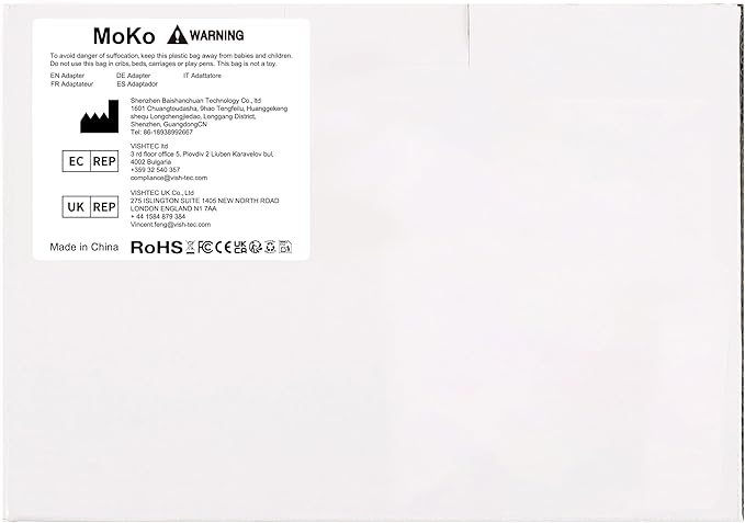 MoKo Ergonomic Foldable Keyboard, Split Portable Folding Bluetooth Keyboard - Image 9