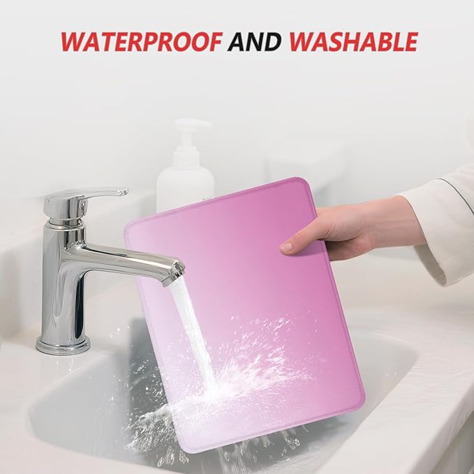 ITNRSIIET Mouse Pad Non-Slip Rubber Base Smooth Surface Stitched Edges - Image 6
