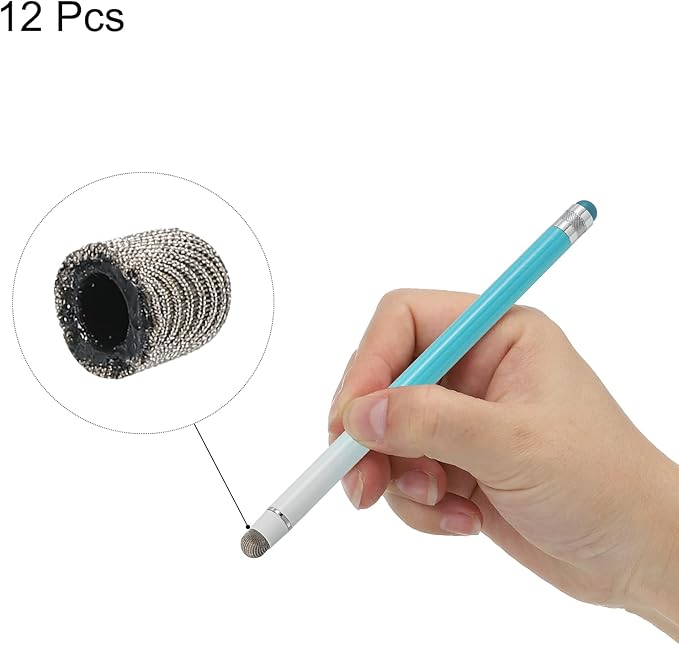 MECCANIXITY 12pcs 5mm Stylus Pen Fine Tips Conductive Fiber Capacitive Touch - Image 3