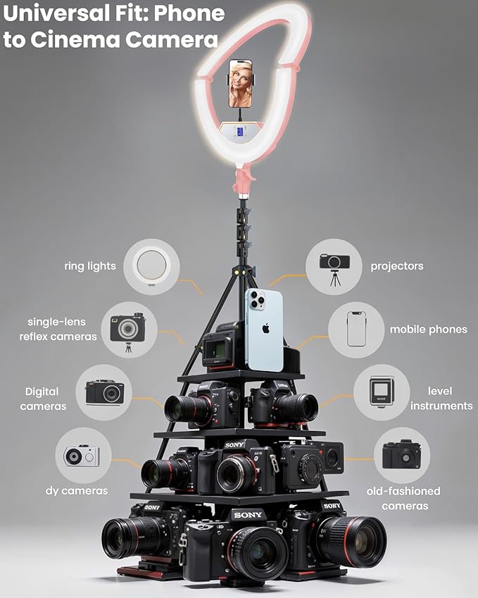 22" Large Ring Light with Stand, Foldable LED Big Ring Light Tripod - Image 5