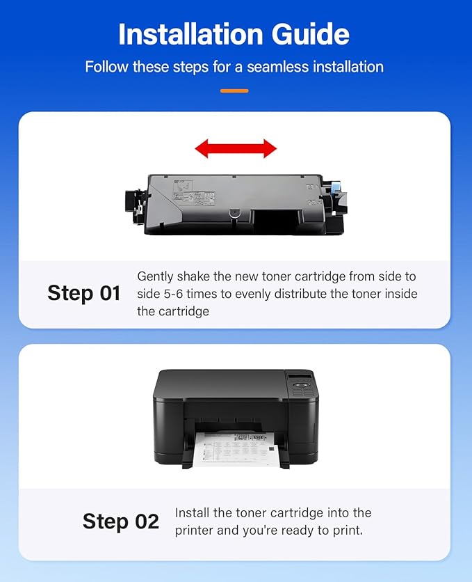 TK-582 TK582 Toner Cartridge Set 4-Pack High Yield Replacement - Image 4