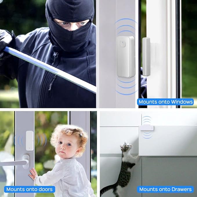 EVERSECU Tuya Smart WiFi Door Sensor Open/Close Detector App Notification - Image 3