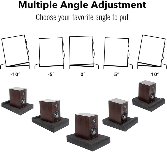 JBER 2 Pack Acoustic Isolation Pads, Studio Monitor Speaker Isolation Foam Pads - Image 5
