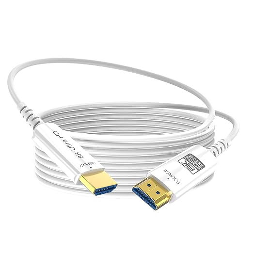 8K Fiber Optic HDMI Cable 80 FT, 8K@60Hz 4K@240Hz, Thin Extra Long HDMI Cable by DGHUMEN