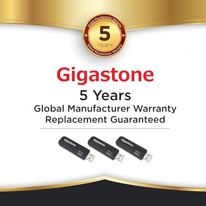 GIGASTONE V30 128GB USB 2.0 Flash Drive 5-Pack, Capless Retractable Design Pen - Image 7