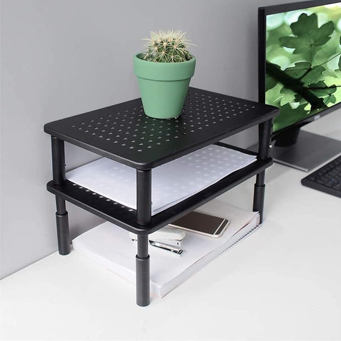 Bracwiser Monitor Stand Riser, 3 Level Height Adjustable Desktop monitor stand - Image 3
