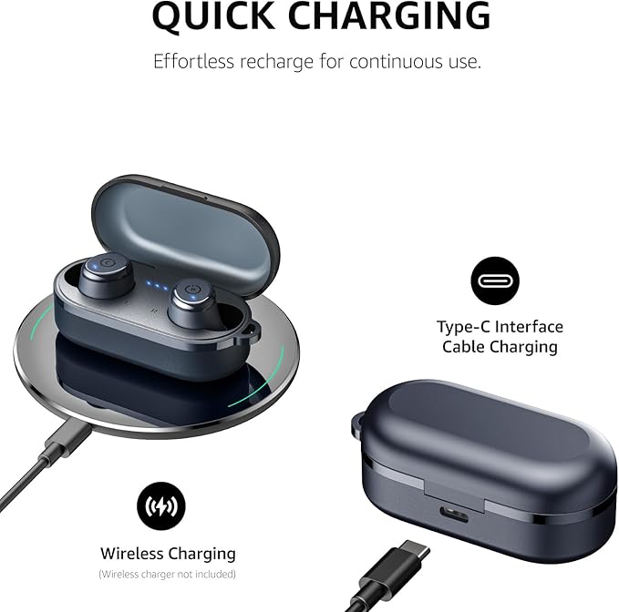 TOZO T10 Wireless Earbuds Bluetooth 5.3 Headphones, App Customize EQ, Ergonomic - Image 7