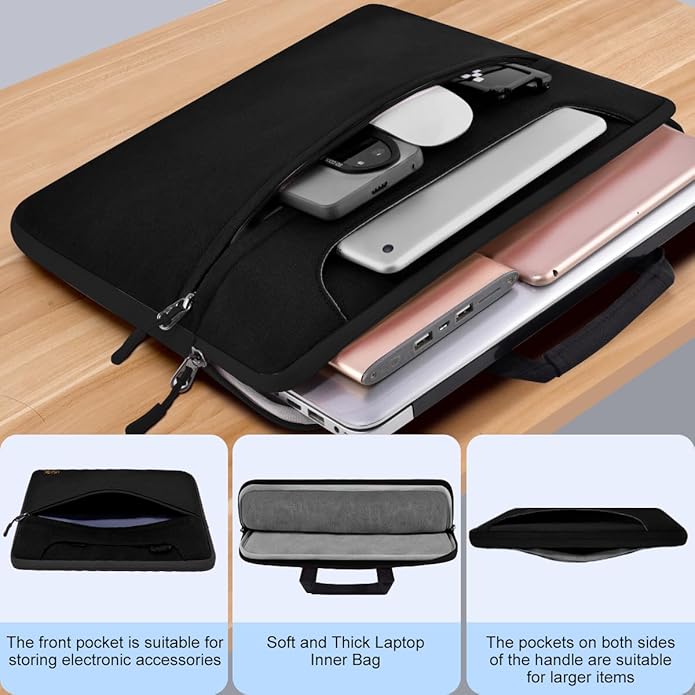 Universal Laptop Shoulder Bag 13-17.3 Inch Shockproof Briefcase - Image 4