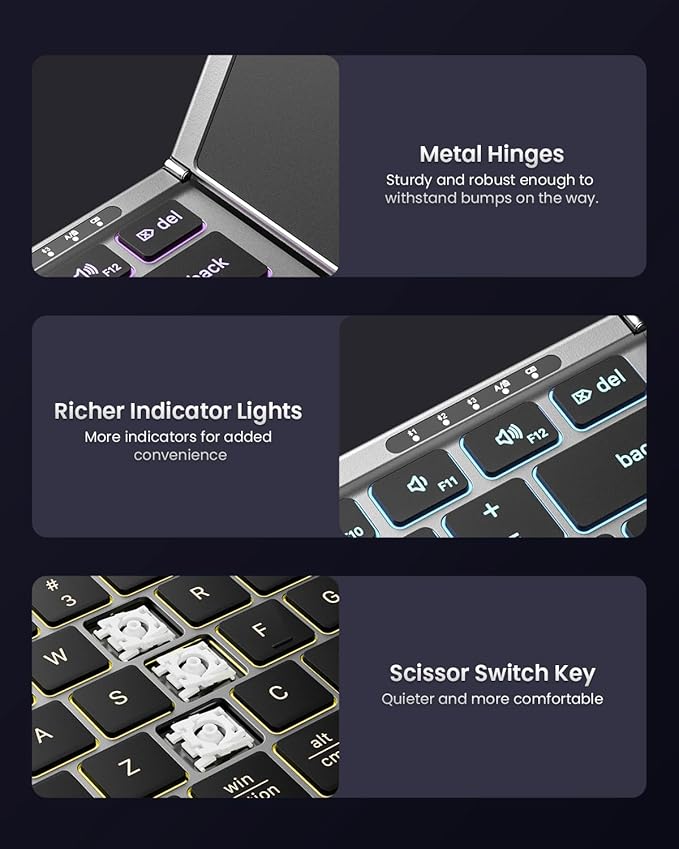 Samsers Foldable Bluetooth Keyboard - Image 8