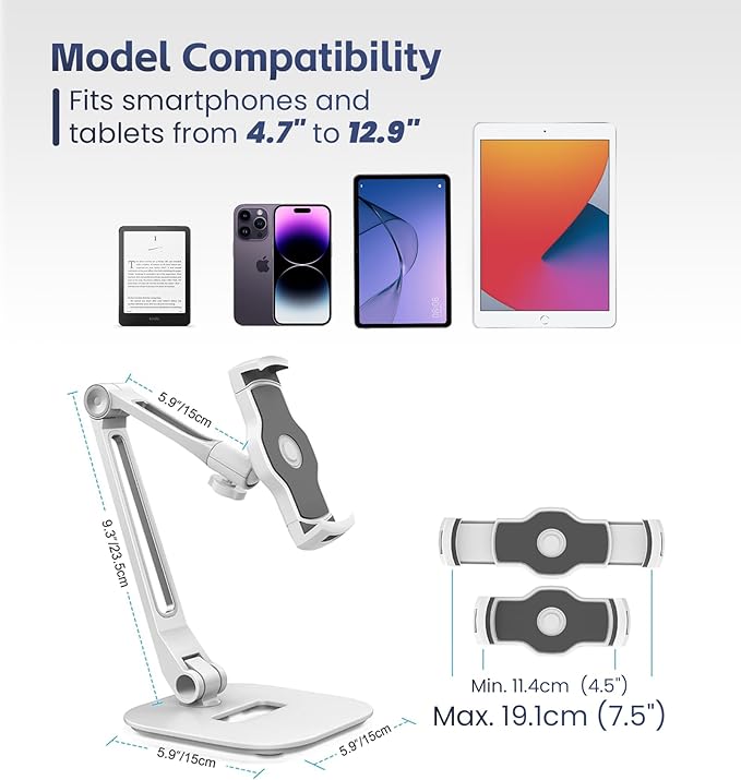 Tablet Stand Universal Holder for 4.9" - Image 2