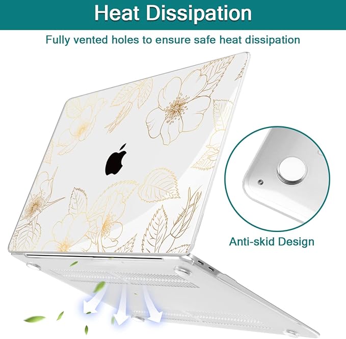 Teryeefi for 2022 2020 MacBook Pro 13 inch Case M2/M1 Chip, Plastic Hard Shell - Image 7