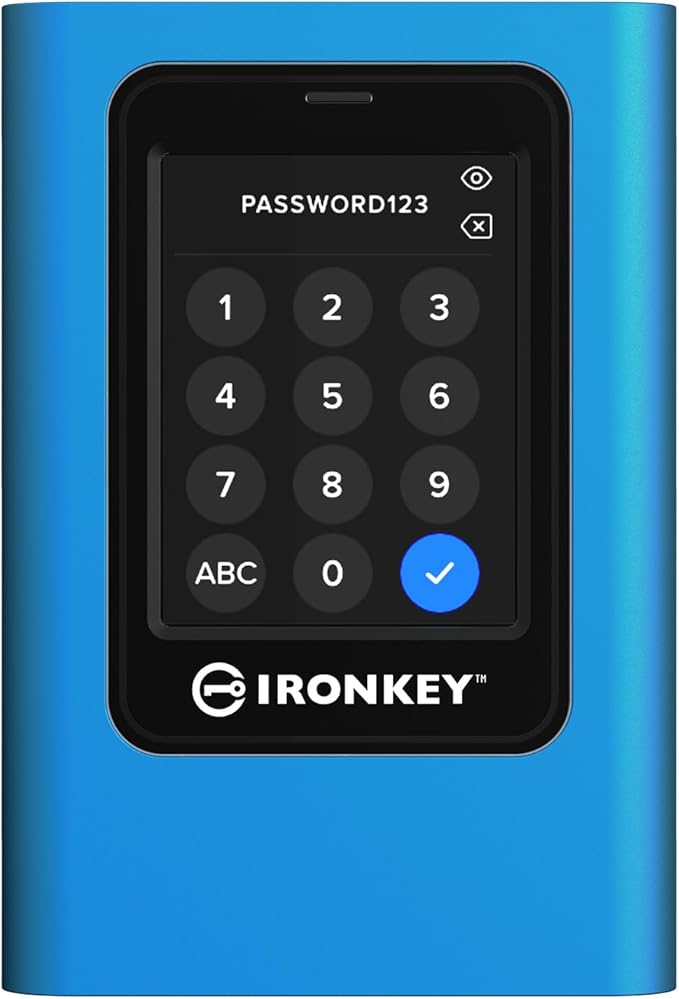 Kingston IronKey Vault Privacy 80 7.6TB External SSD | FIPS 197 | XTS-AES 256GB by Kingston