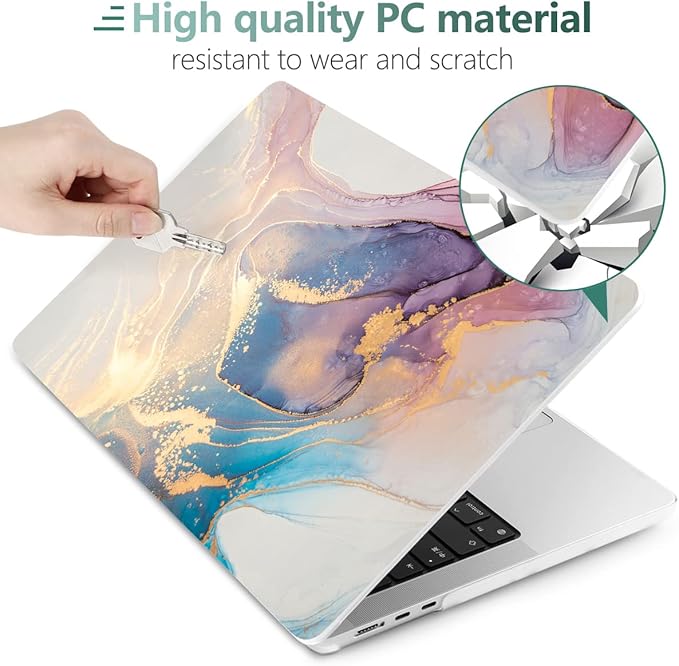 MEEgoodo Case for M4/M3/M2 MacBook Air 13.6 inch Case 2025 2024 2022, Fit Model - Image 4