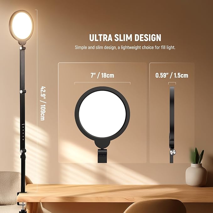 NEEWER Basics 18W 7" Desk Ring Light - Image 7