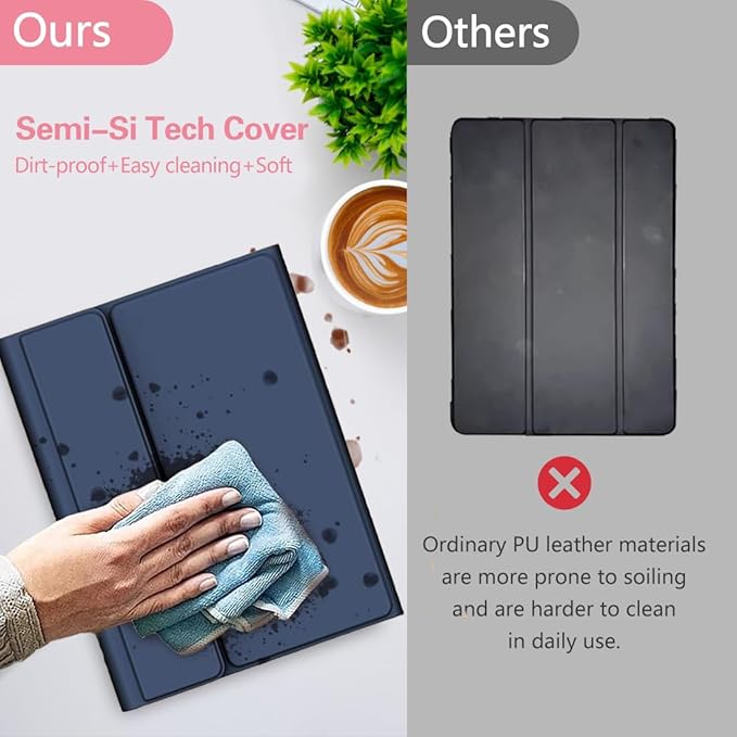 Keyboard Case for Samsung Galaxy Tab A9 Plus 5G 11 inch 2023, 7 Color Backlit - Image 3