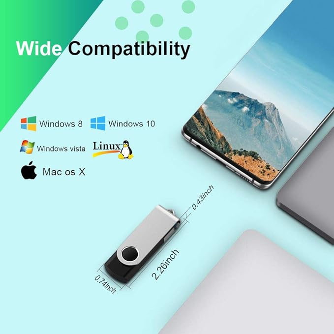 Aiibe 10 Pack 16GB Flash Drives - Image 7