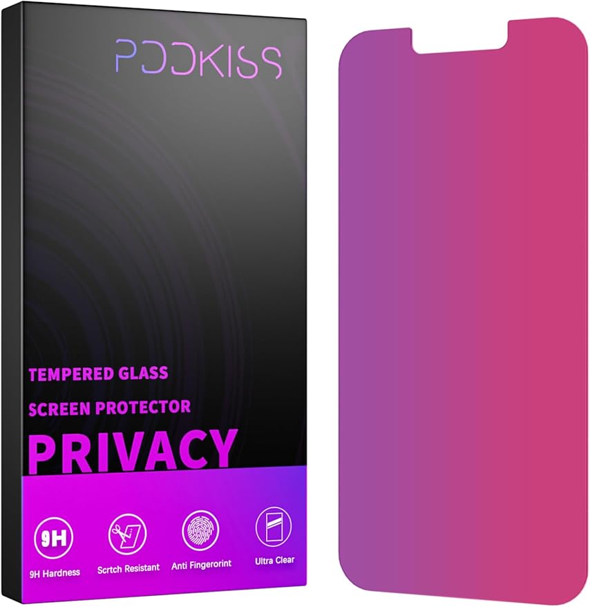 Compatible for iPhone 13 Pro Max Privacy Screen Protector/iPhone 14 Plus Screen by ScreenProtectorGlass