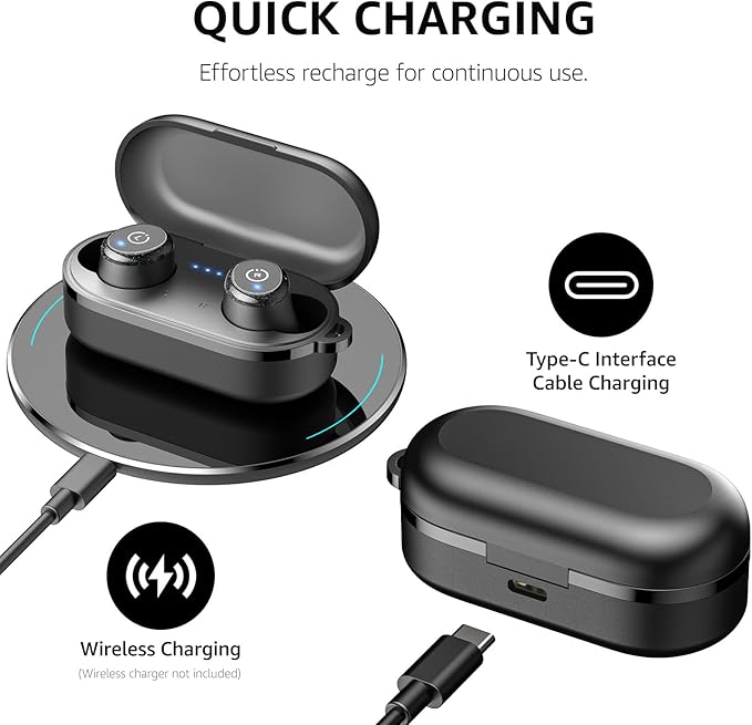 TOZO T10 Wireless Earbuds Bluetooth 5.3 Headphones, App Customize EQ, Ergonomic - Image 7