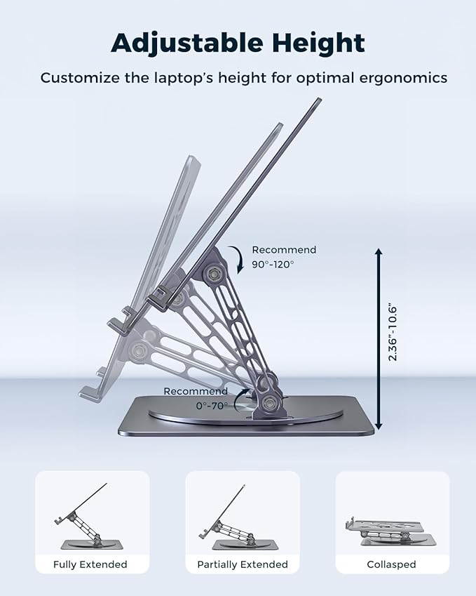 Adjustable Laptop Stand for Desk - Image 2