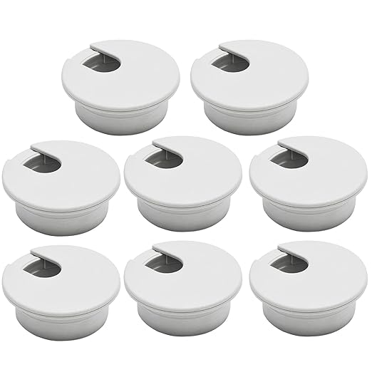 Desk Grommet 1-3/8", Desk Cord Hole Cover, Cable Grommet ABS Plastic, Desk Hole by BOPOREAE