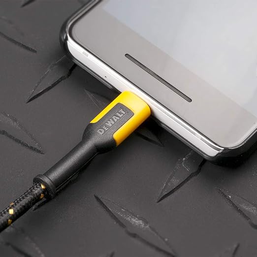 DEWALT Heavy Duty USB to Micro-USB Cable, Jobsite Micro USB Connector Cable - Image 9