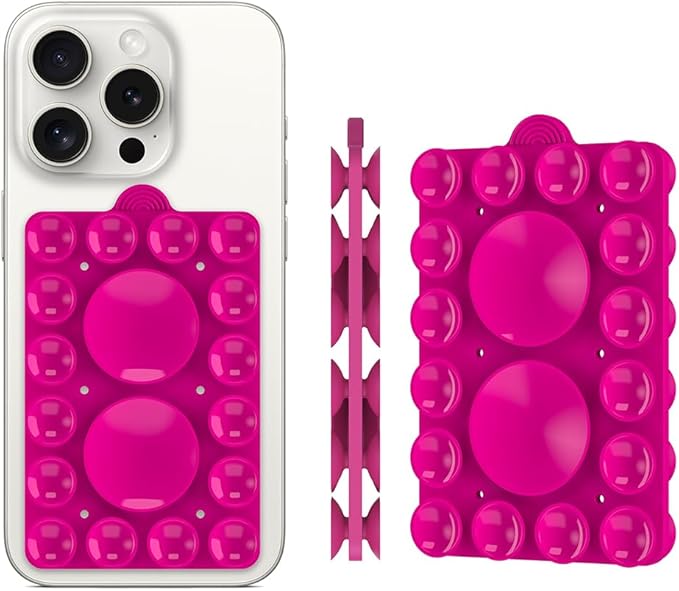 Double Sided Silicone Suction Phone Holder Mount, Compatible - Image 2