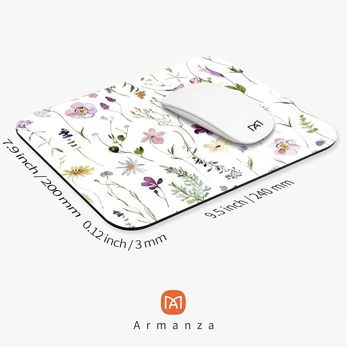 Square Mouse Pad Beautiful Flowers Plants, Personalized Premium-Textured Custom - Image 2