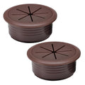 2 Pcs Desk Grommet 2-3/8" / 60 mm, Desk Hole Cover by EASYEAH
