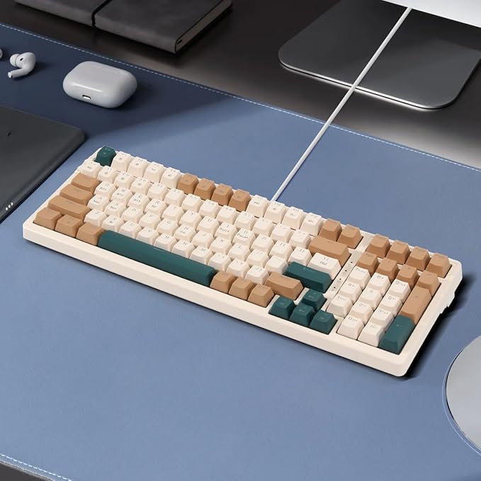 Wireless Mechanical Keyboard, Triple Mode 2.4G/USB-C/BT Gaming Keyboards 100 - Image 2