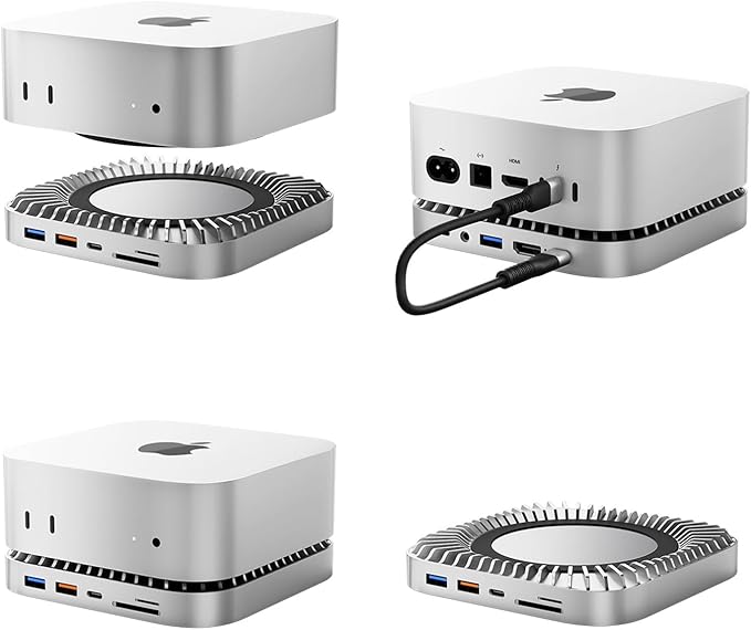 Mac mini M4 Dock, Aluminum Mac mini Stand and HDMI Hub - Image 5