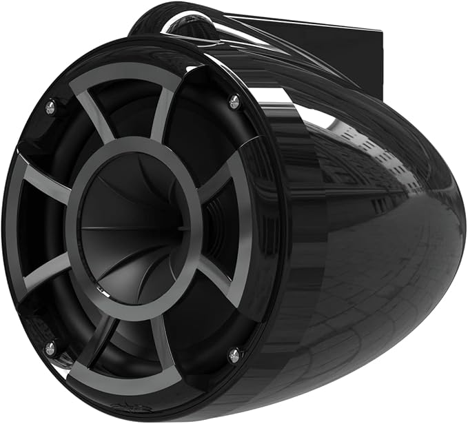 wet sounds Rev 8 Black V2 Revolution Series 8" Black Tower Speakers w/Fixed - Image 6