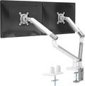 WALI Dual Monitor Stand White Monitor Arms by WALI