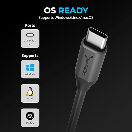 SABRENT USB-C to DB9 Serial RS-232 Adapter Cable 6FT, Prolific PL2303GS Chipset - Image 4