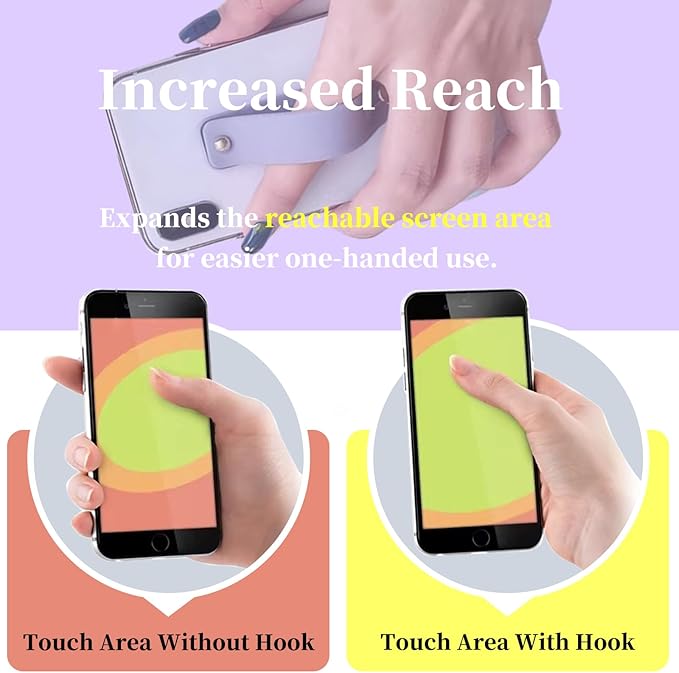 Phone Finger Holder Grip Handle Kickstand - Image 2