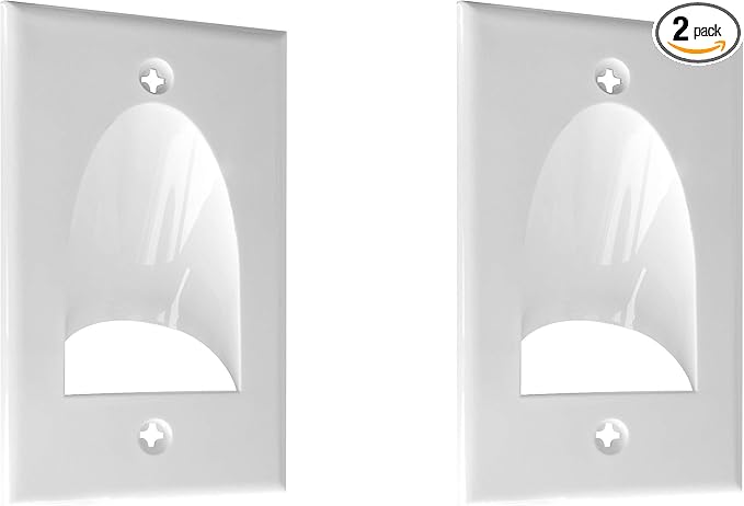 BestMounts - 2 Pack Inner Nose Behind Wall Cable Management TV Cord Hider by BestMounts