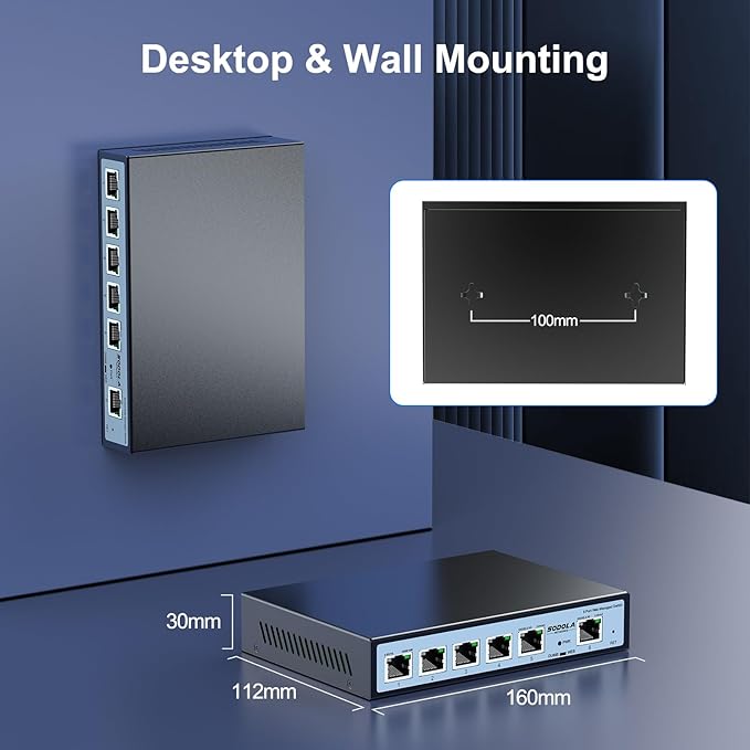 SODOLA 2.5Gb Easy Web Managed Switch, 2x10GBase-T Ports and 4x2.5GBase-T Ports - Image 8