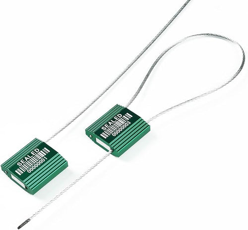 100 Green Steel Cable Seals - Image 2