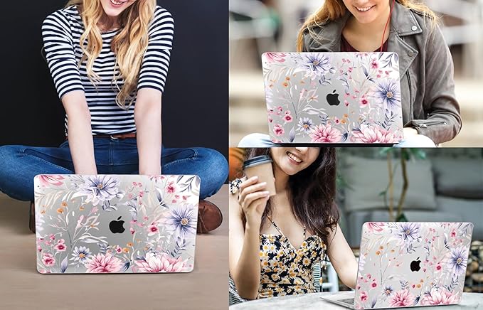 CISSOOK Flower Case for MacBook Air 13.6 Inch M4 M3 M2 Chip Model A3240 A3113 - Image 7