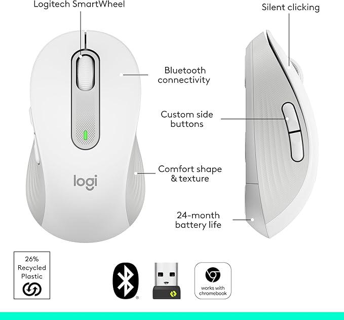 Logitech Wireless Mouse Signature M650 L Full Size - Image 7