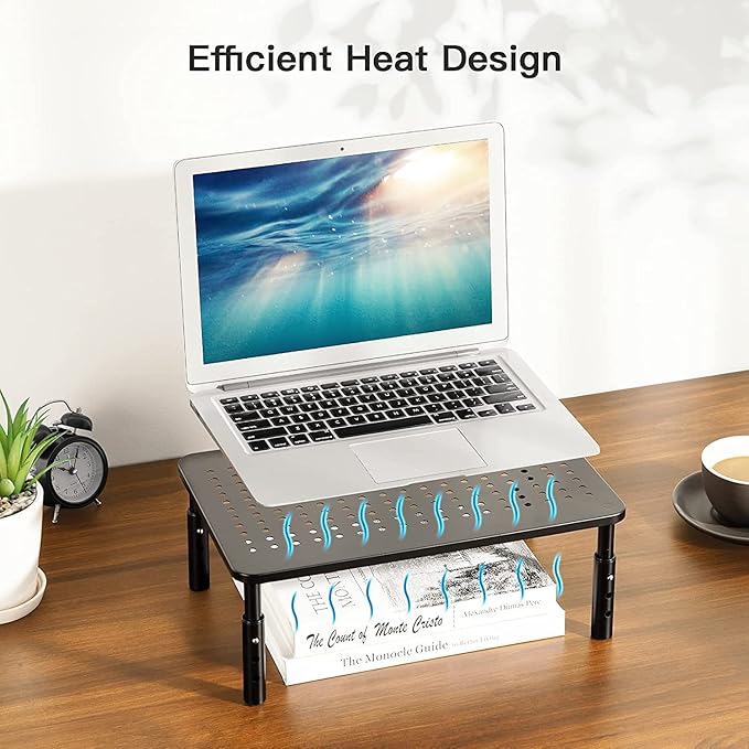 HUANUO Monitor Stand, Monitor Stand Riser 3 Height Adjustable, Monitor Riser - Image 4