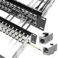 Jadaol 48 Port Shielded Patch Panel Rack or Wall Mount 19-Inch, 2U Cat6A by WespecializeinEthernetcablesandrelatedperipheralproducts