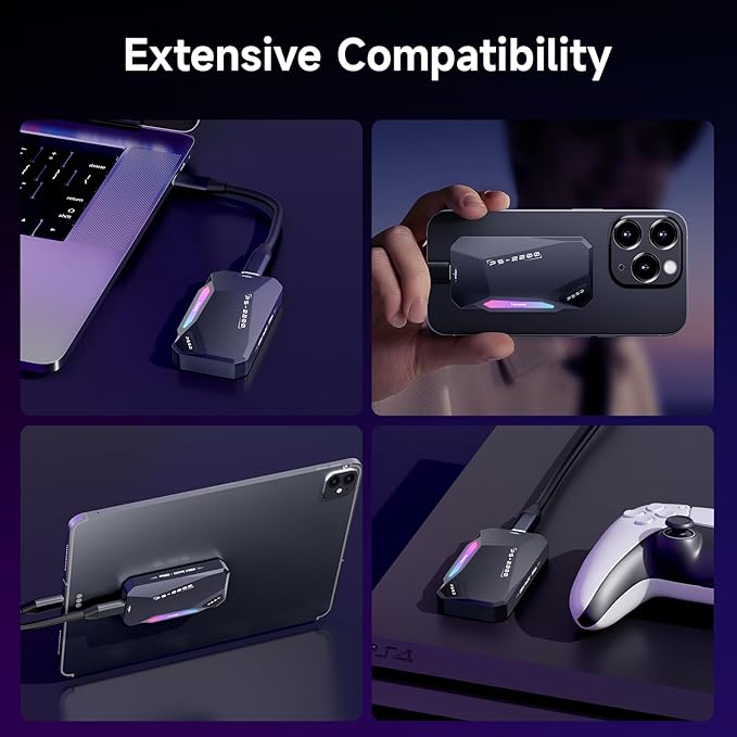 500GB Magnetic Portable SSD, 2050MB/s Type-C USB 3.2 Gen 2x2 External SSD - Image 6