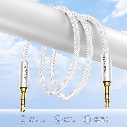 SYNCWIRE Aux Cable 3.5 mm Audio Cable - 2 m Nylon Jack Cable - Image 7