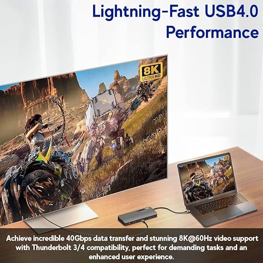 LINKUP USB 4.0 USB C to USB C Cable | Thunderbolt 4/3 Compatible | Type C - Image 6