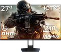 KTC 27'' 240hz Gaming Monitor 1440p 144Hz 1ms Fast HVA HDR400 130% sRGB HDMI & by KTC
