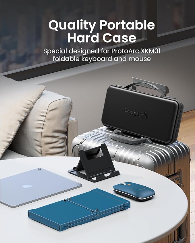 ProtoArc Foldable Keyboard and Mouse, XKM01 True Full-Size Folding Wireless - Image 3