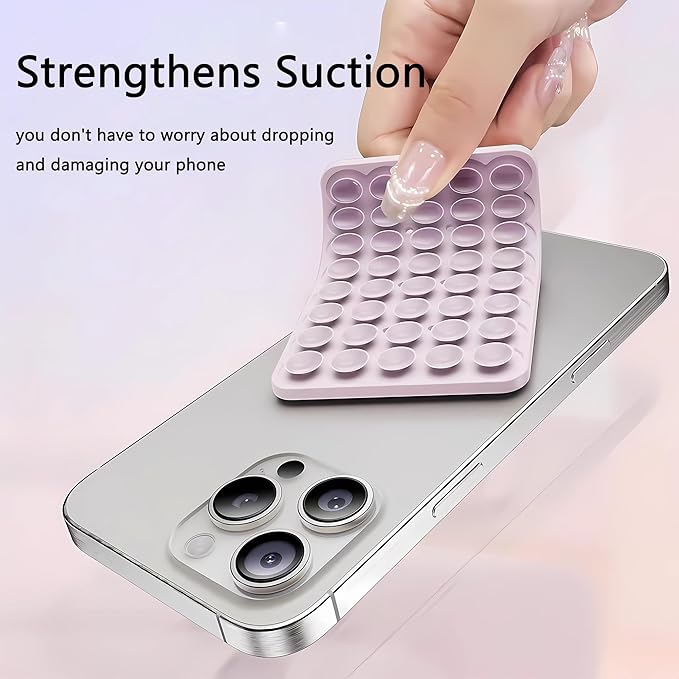 Silicone Double-Sided Suction Phone Grip Detachable Mount - Image 3